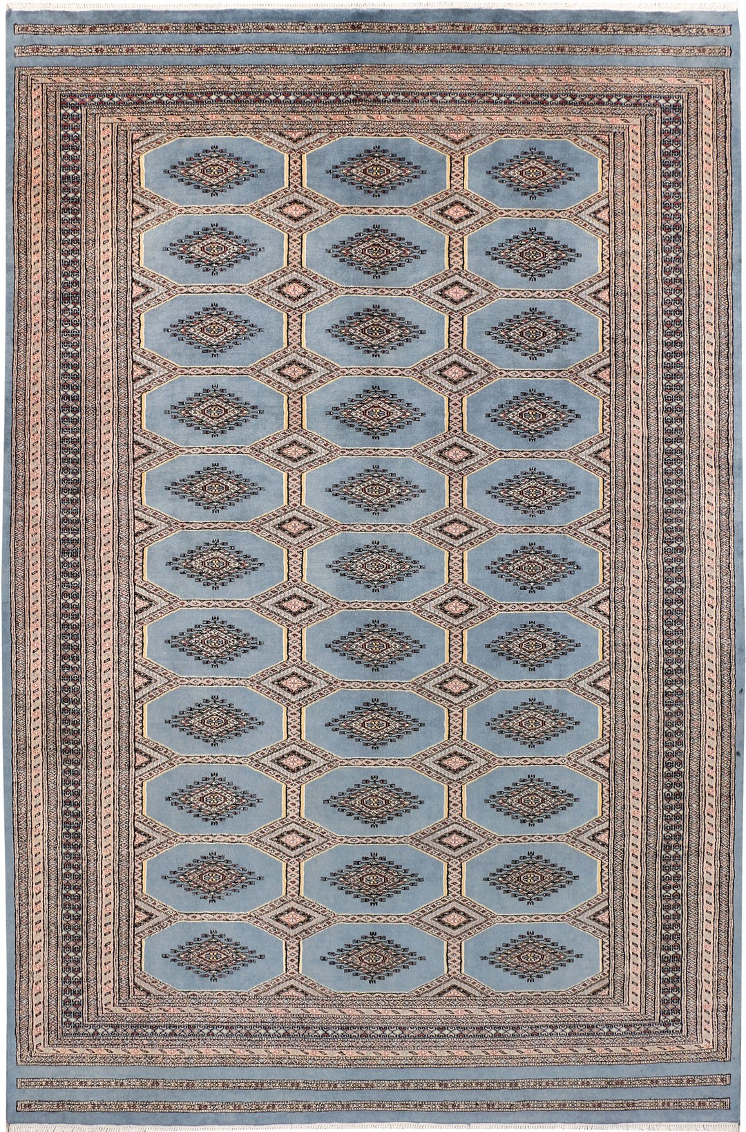 Light Slate Grey Jaldar 6' 6 x 9' 10 - No. 47678 - ALRUG Rug Store
