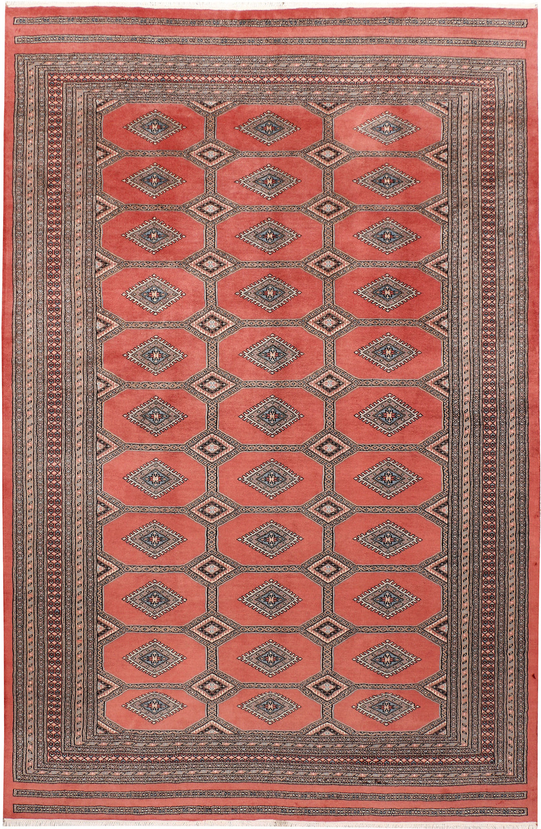 Dark Salmon Jaldar 6' 7 x 10' 2 - No. 47679 - ALRUG Rug Store