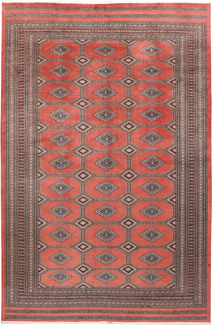 Dark Salmon Jaldar 6'  7" x 10'  2" - No. QA44658