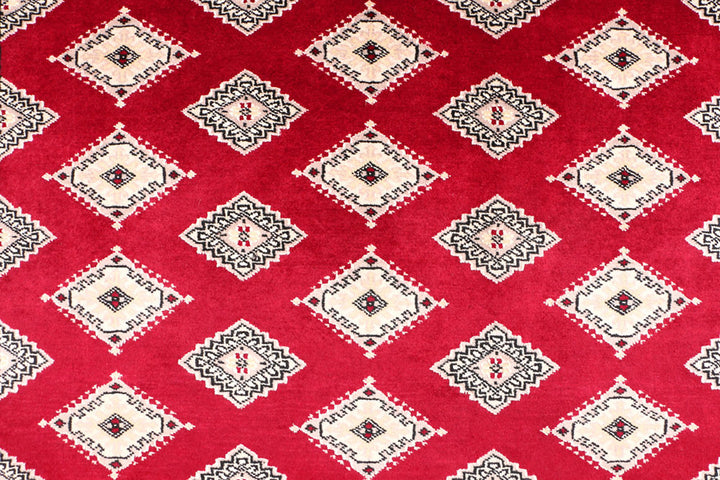 Dark Red Jaldar 6'  7" x 10'  2" - No. QA86544