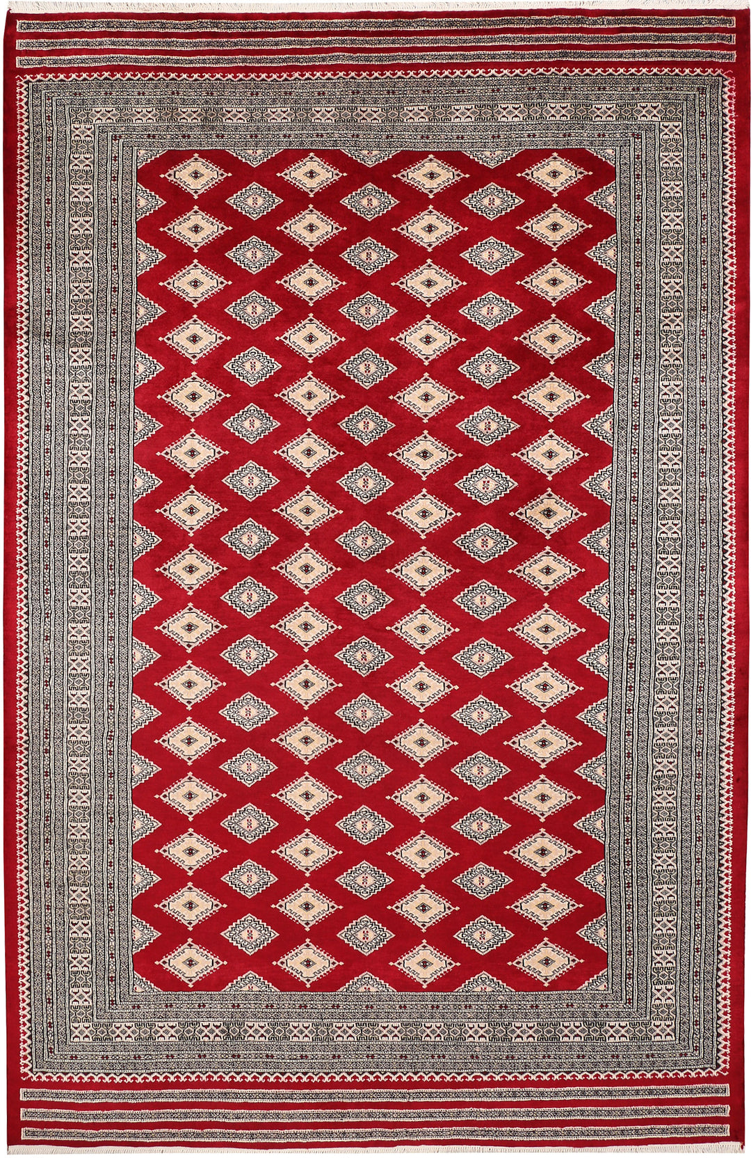 Dark Red Jaldar 6' 7 x 10' 2 - No. 47682 - ALRUG Rug Store
