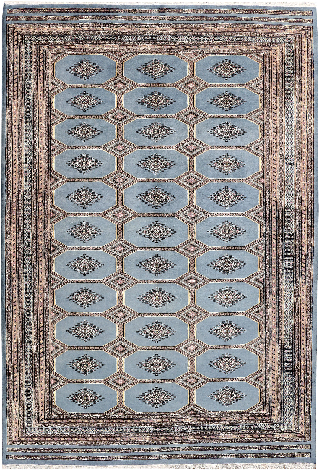 Light Slate Grey Jaldar 6' 7 x 9' 9 - No. 47683 - ALRUG Rug Store