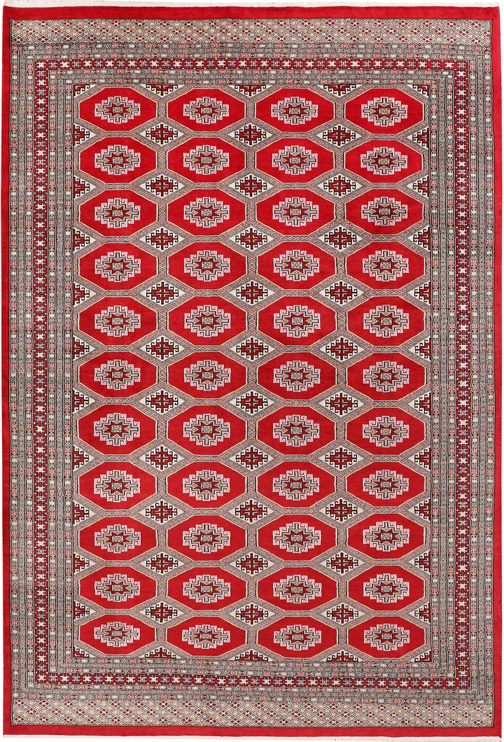 Firebrick Jaldar 6'  9" x 9'  11" - No. QA91967