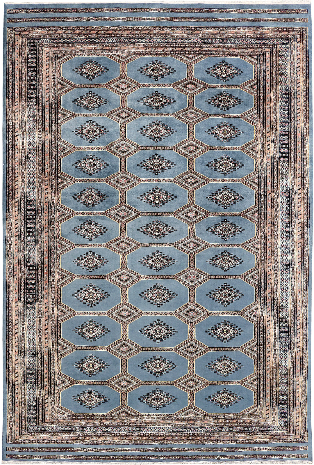 Light Slate Grey Jaldar 6' 7 x 9' 10 - No. 47692 - ALRUG Rug Store