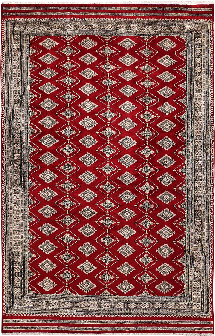 Dark Red Jaldar 6'  6" x 10'  2" - No. QA87893