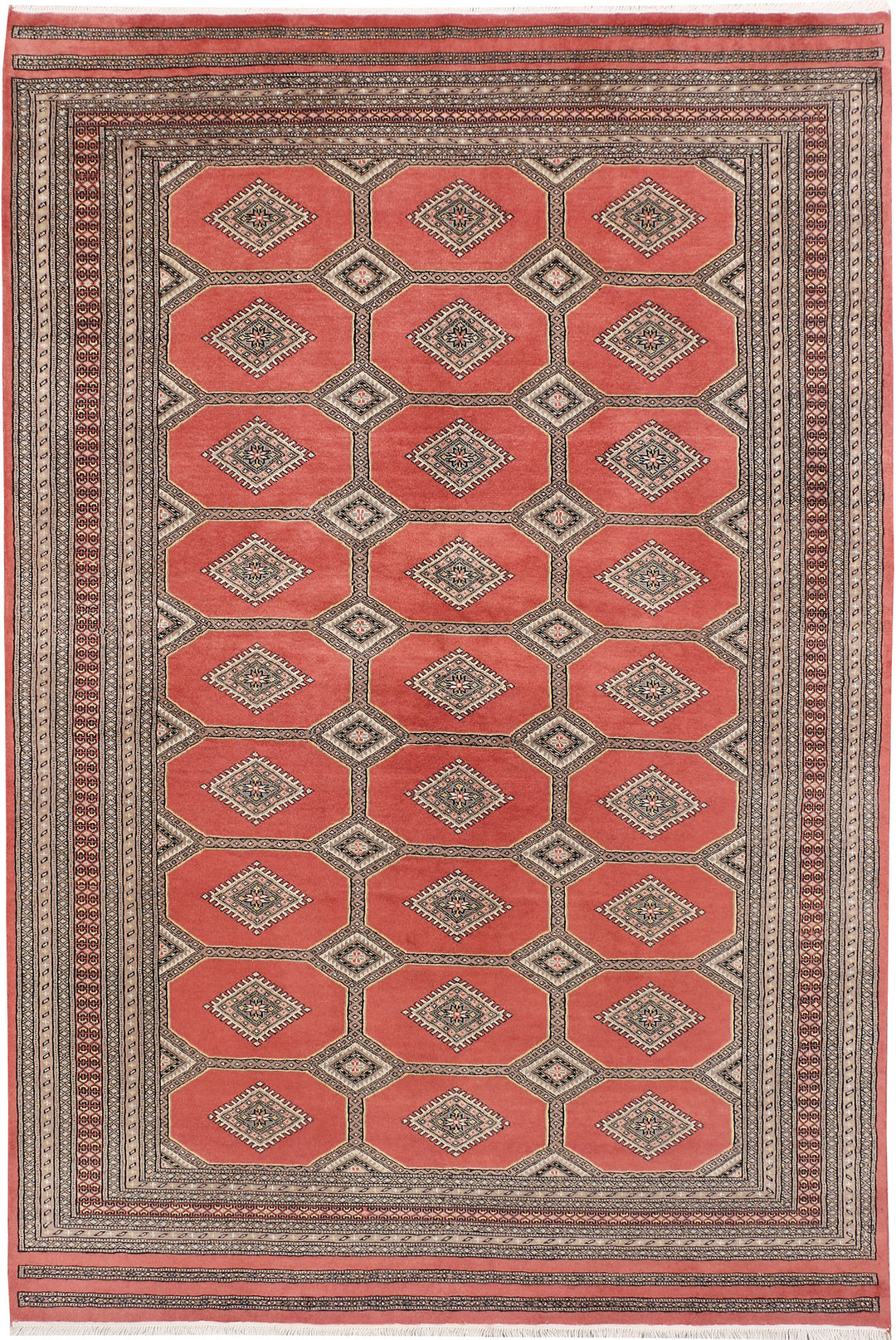 Dark Salmon Jaldar 6' 8 x 9' 11 - No. 47695 - ALRUG Rug Store