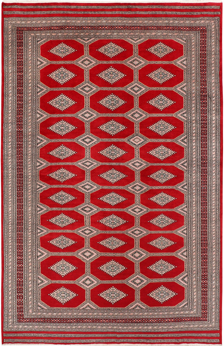 Firebrick Jaldar 6' 7 x 9' 10 - No. 47715 - ALRUG Rug Store