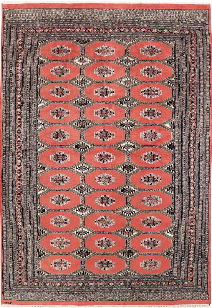 Dark Salmon Jaldar 6'  6" x 9'  6" - No. QA50204