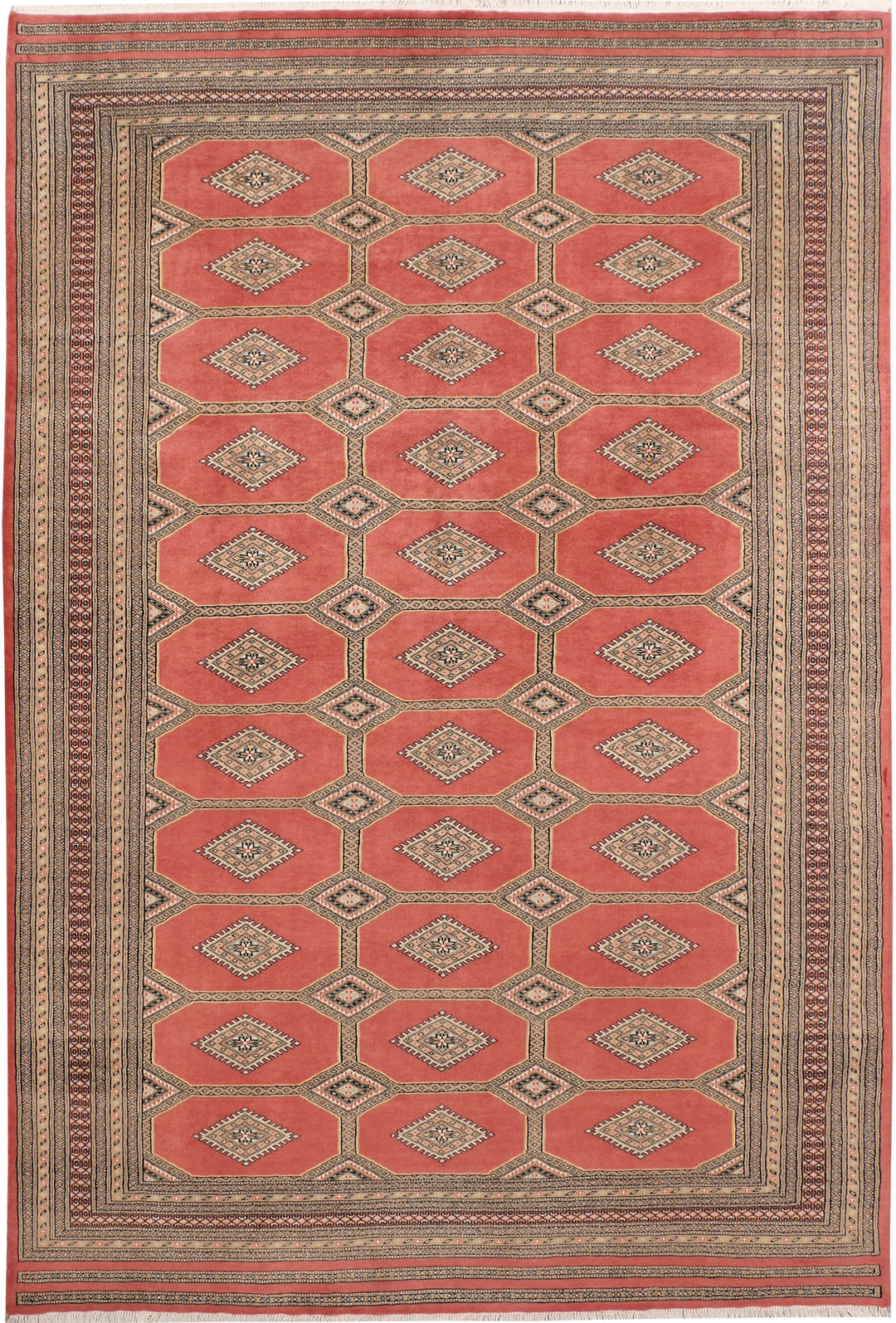 Dark Salmon Jaldar 6' 8 x 10' 1 - No. 47720 - ALRUG Rug Store