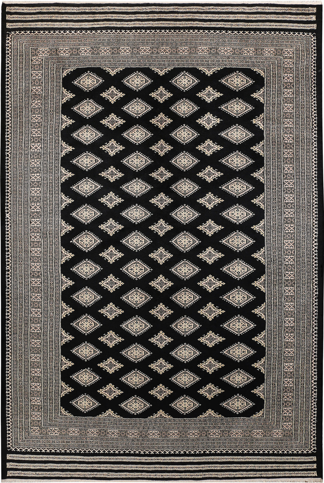 Black Jaldar 6' 8 x 10' - No. 47736 - ALRUG Rug Store