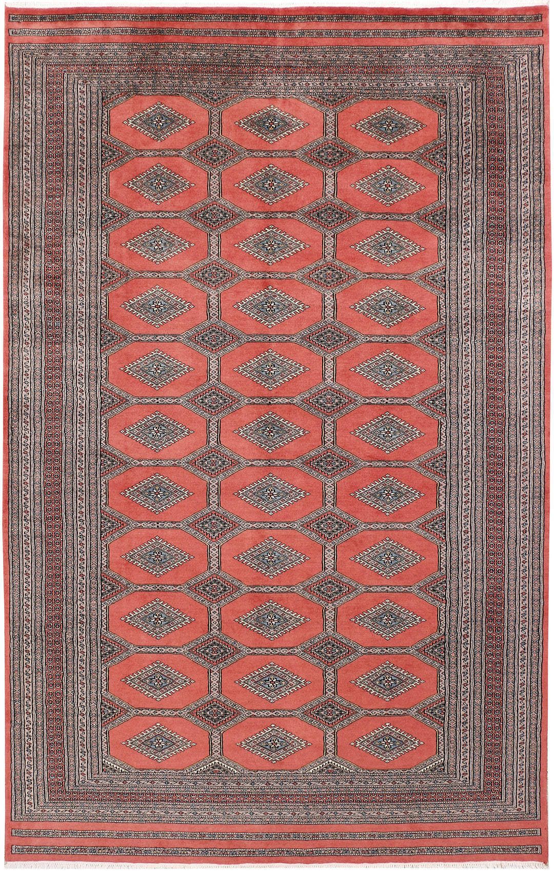 Dark Salmon Jaldar 6' 5 x 10' 3 - No. 47737 - ALRUG Rug Store