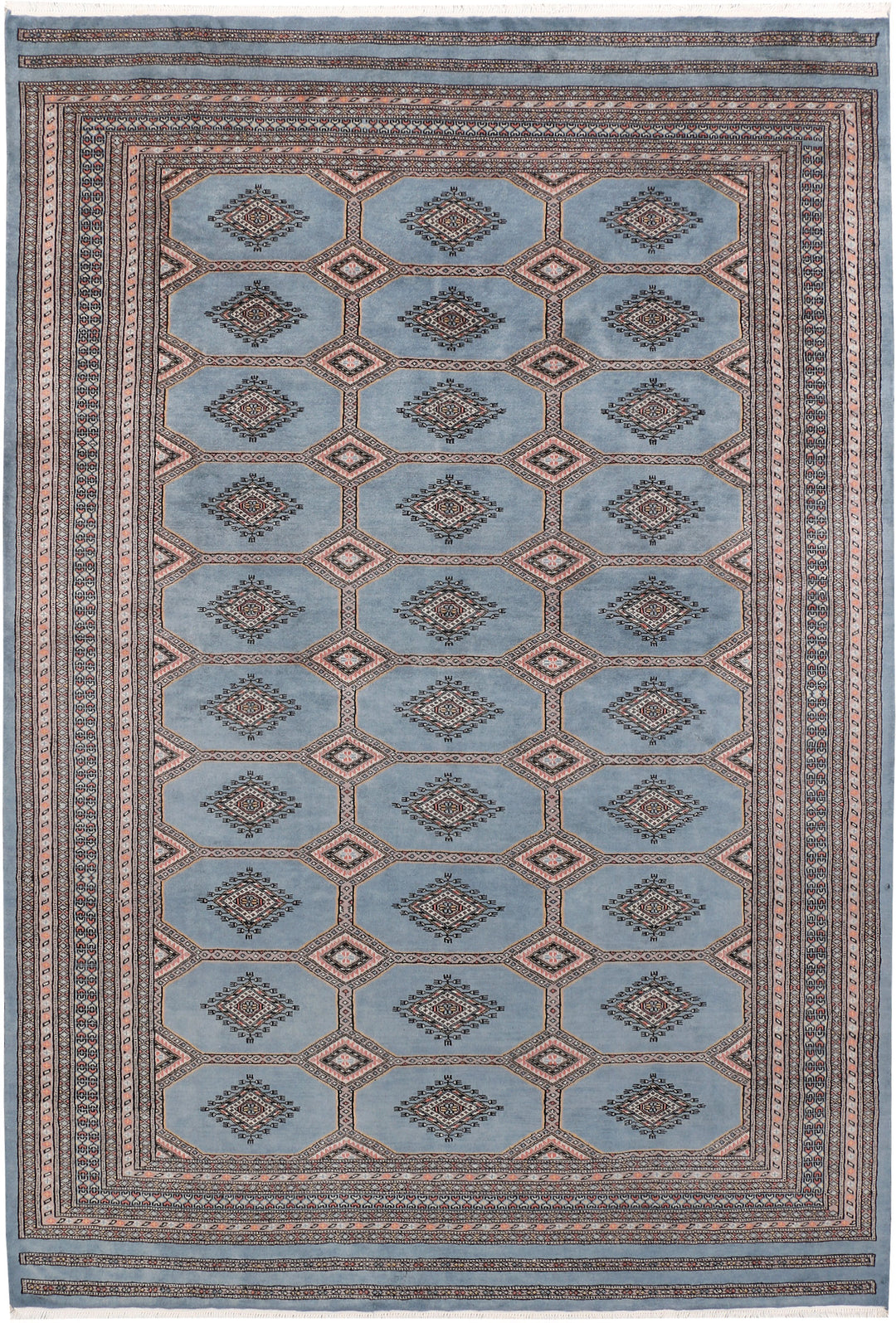 Light Slate Grey Jaldar 6' 7 x 9' 10 - No. 47742 - ALRUG Rug Store