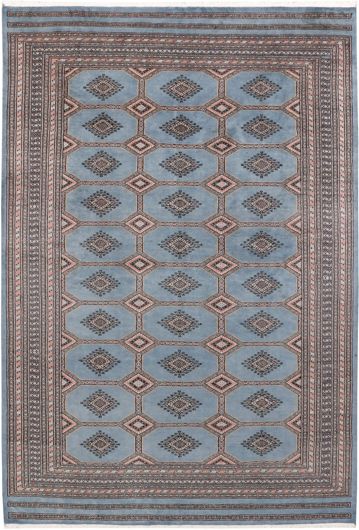 Light Slate Grey Jaldar 6' 7 x 9' 10 - No. 47742 - ALRUG Rug Store