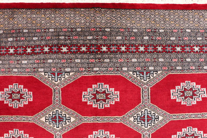 Dark Red Jaldar 6'  7" x 10'  3" - No. QA14778