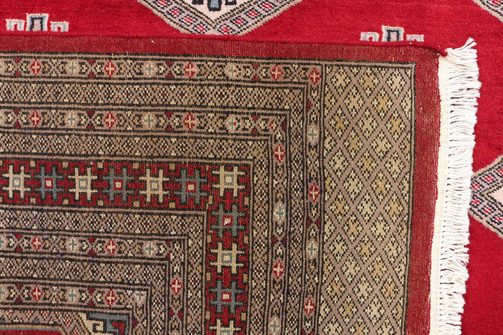 Dark Red Jaldar 6'  7" x 10'  3" - No. QA14778
