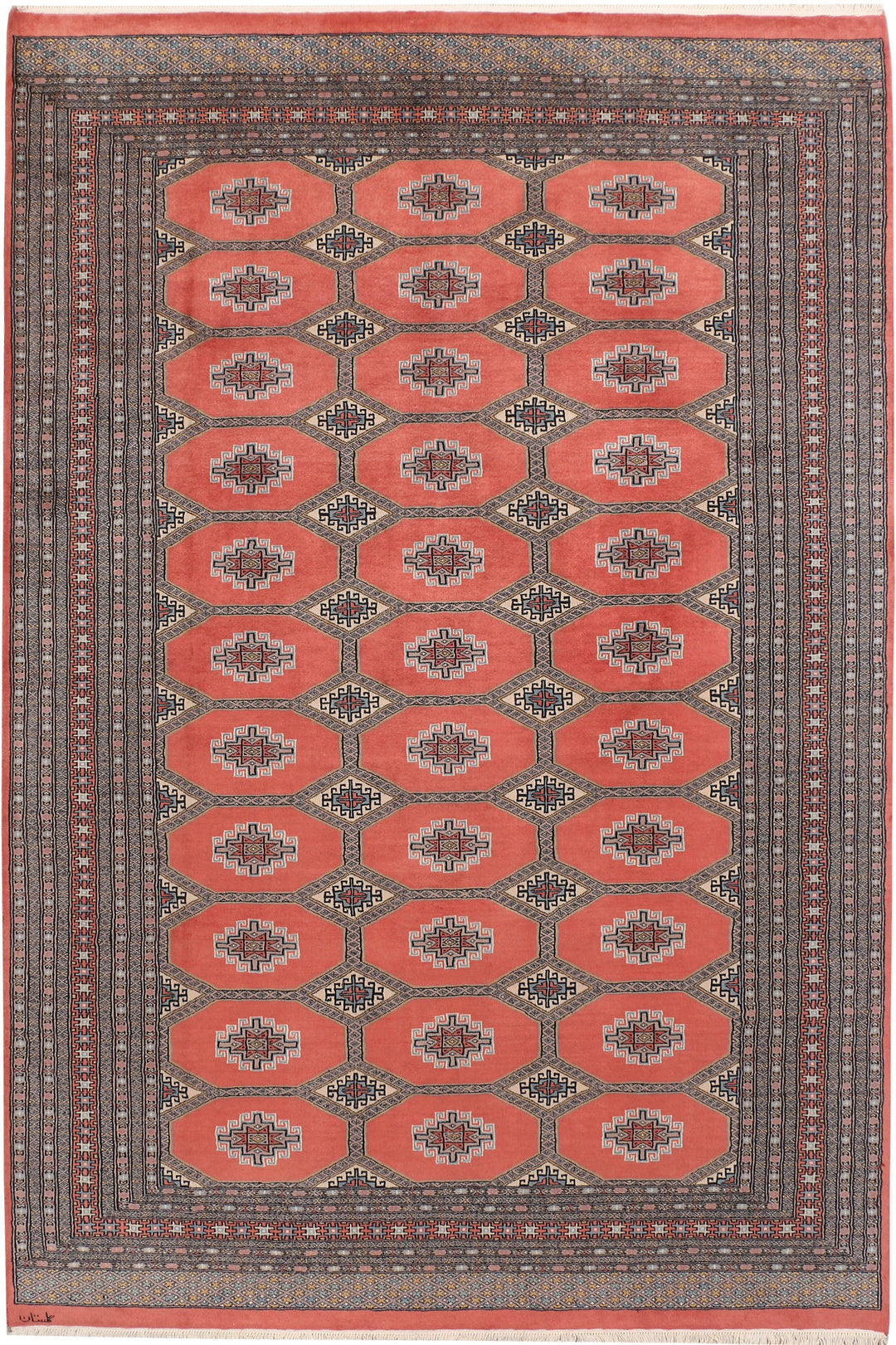 Dark Salmon Jaldar 6' 8 x 10' 2 - No. 47744 - ALRUG Rug Store