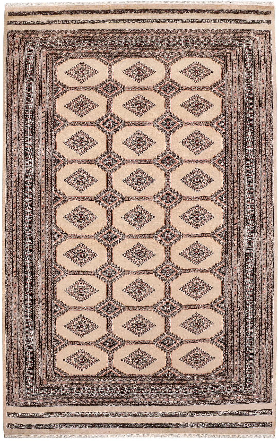 Navajo White Jaldar 6' 7 x 10' 5 - No. 47757 - ALRUG Rug Store