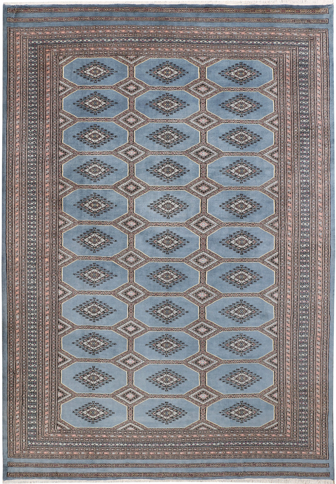 Light Slate Grey Jaldar 6' 8 x 9' 8 - No. 47760 - ALRUG Rug Store