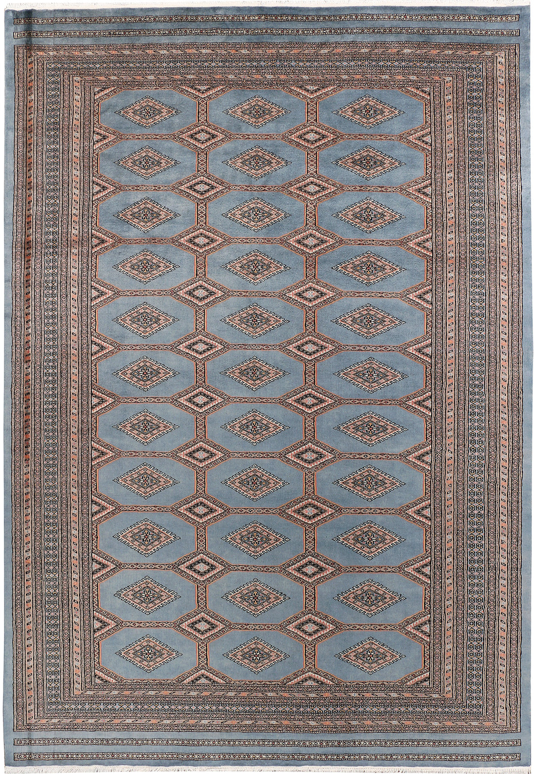 Light Slate Grey Jaldar 6' 11 x 9' 10 - No. 47771 - ALRUG Rug Store