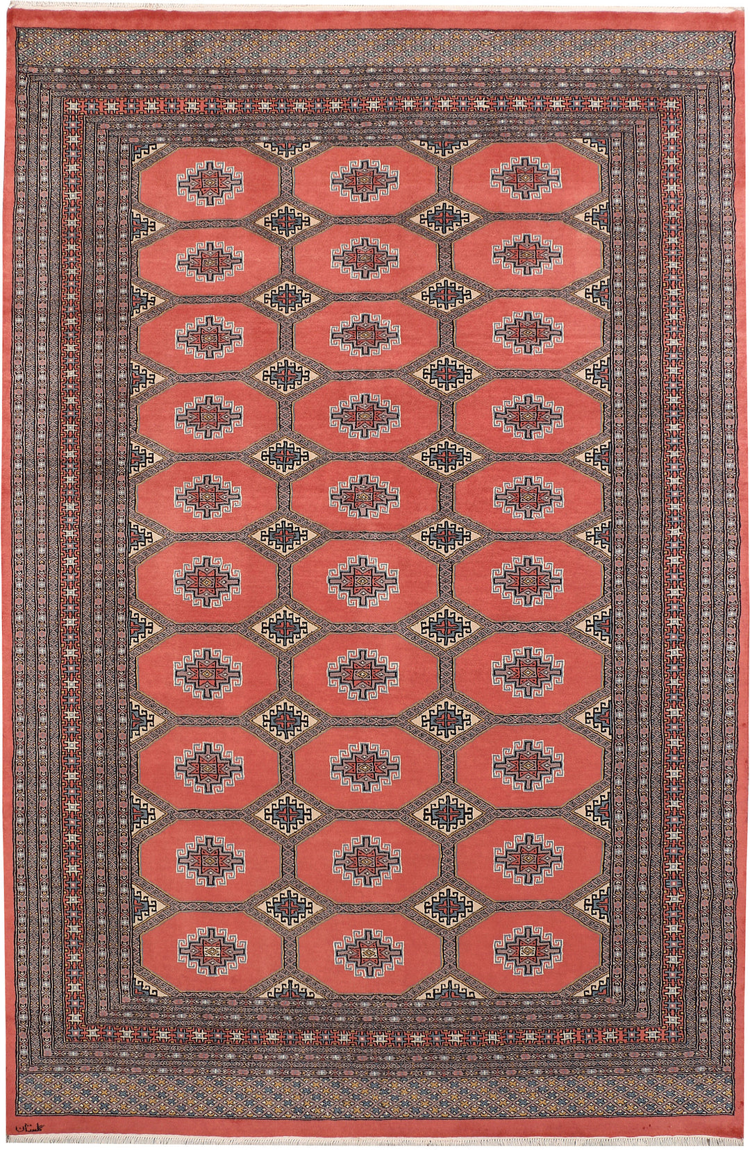 Salmon Jaldar 6' 7 x 10' 2 - No. 47772 - ALRUG Rug Store