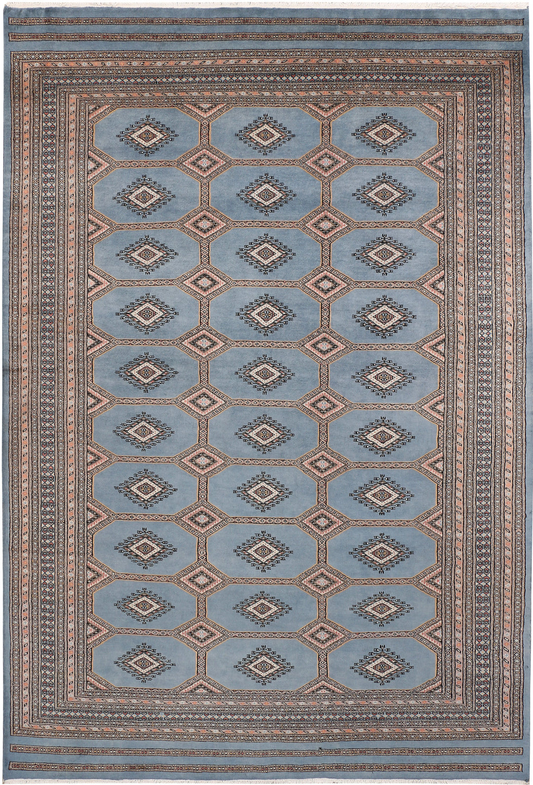 Light Slate Grey Jaldar 6' 7 x 9' 9 - No. 47773 - ALRUG Rug Store