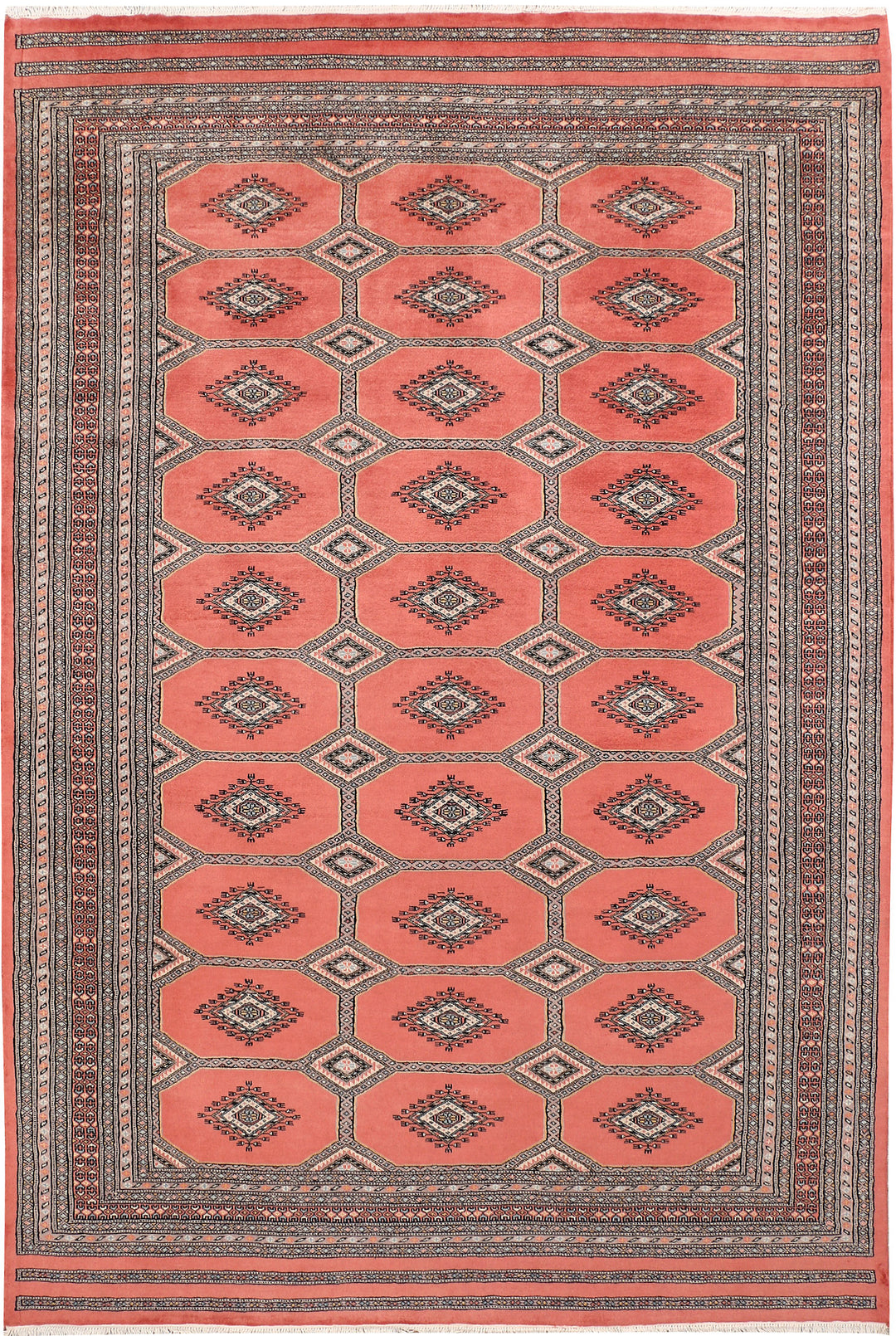 Salmon Jaldar 6' 7 x 9' 10 - No. 47783 - ALRUG Rug Store