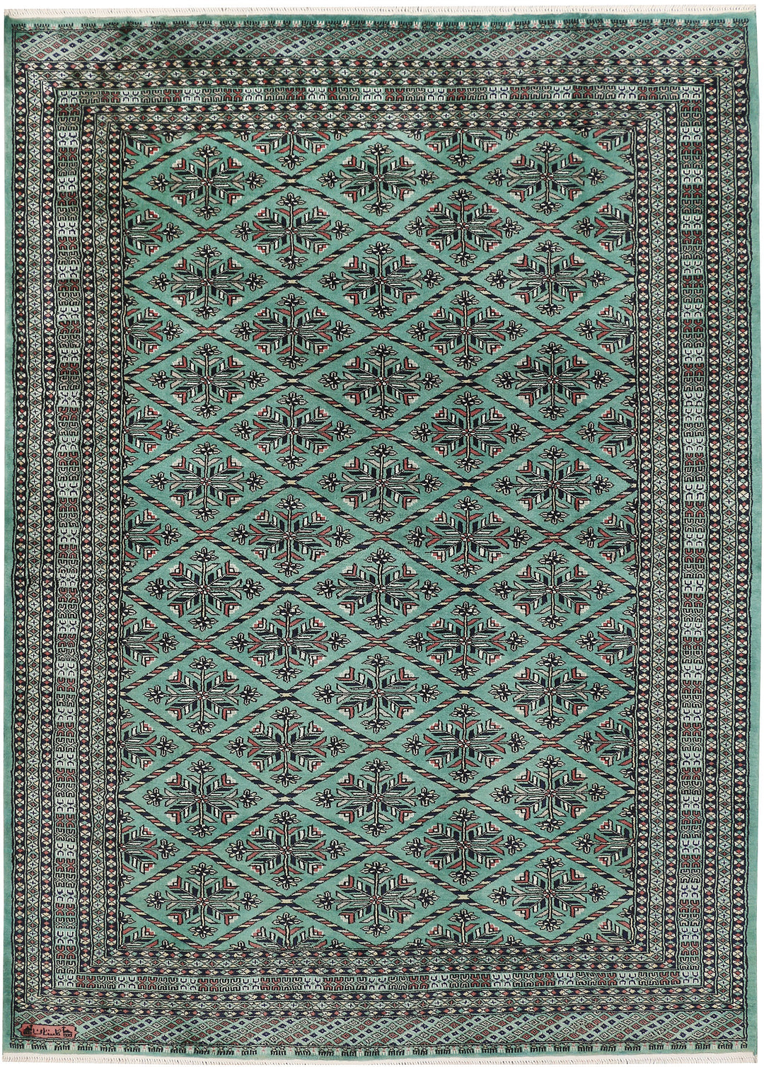 Sea Green Butterfly 5' 9 x 7' 11 - No. 47789 - ALRUG Rug Store