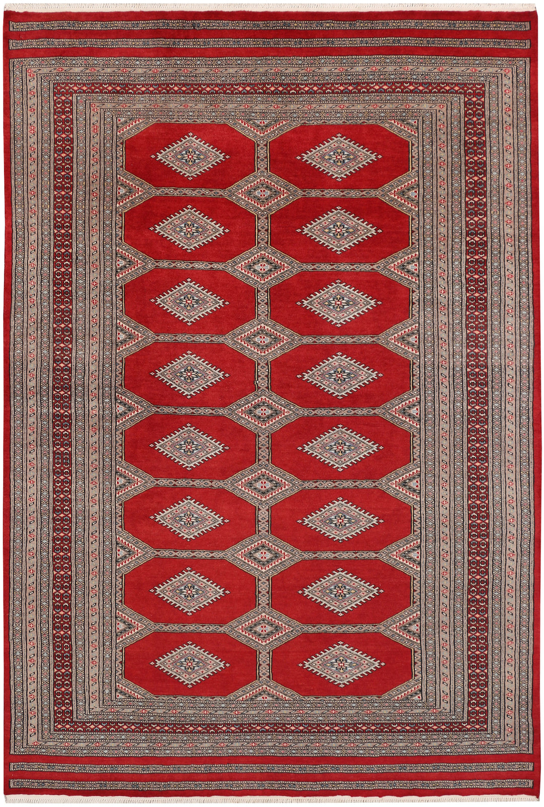Firebrick Jaldar 5' 6 x 8' - No. 47843 - ALRUG Rug Store