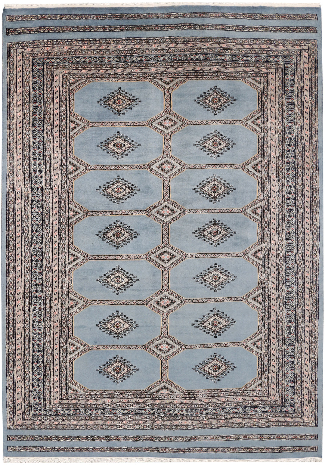 Light Slate Grey Jaldar 5' 6 x 7' 8 - No. 47855 - ALRUG Rug Store