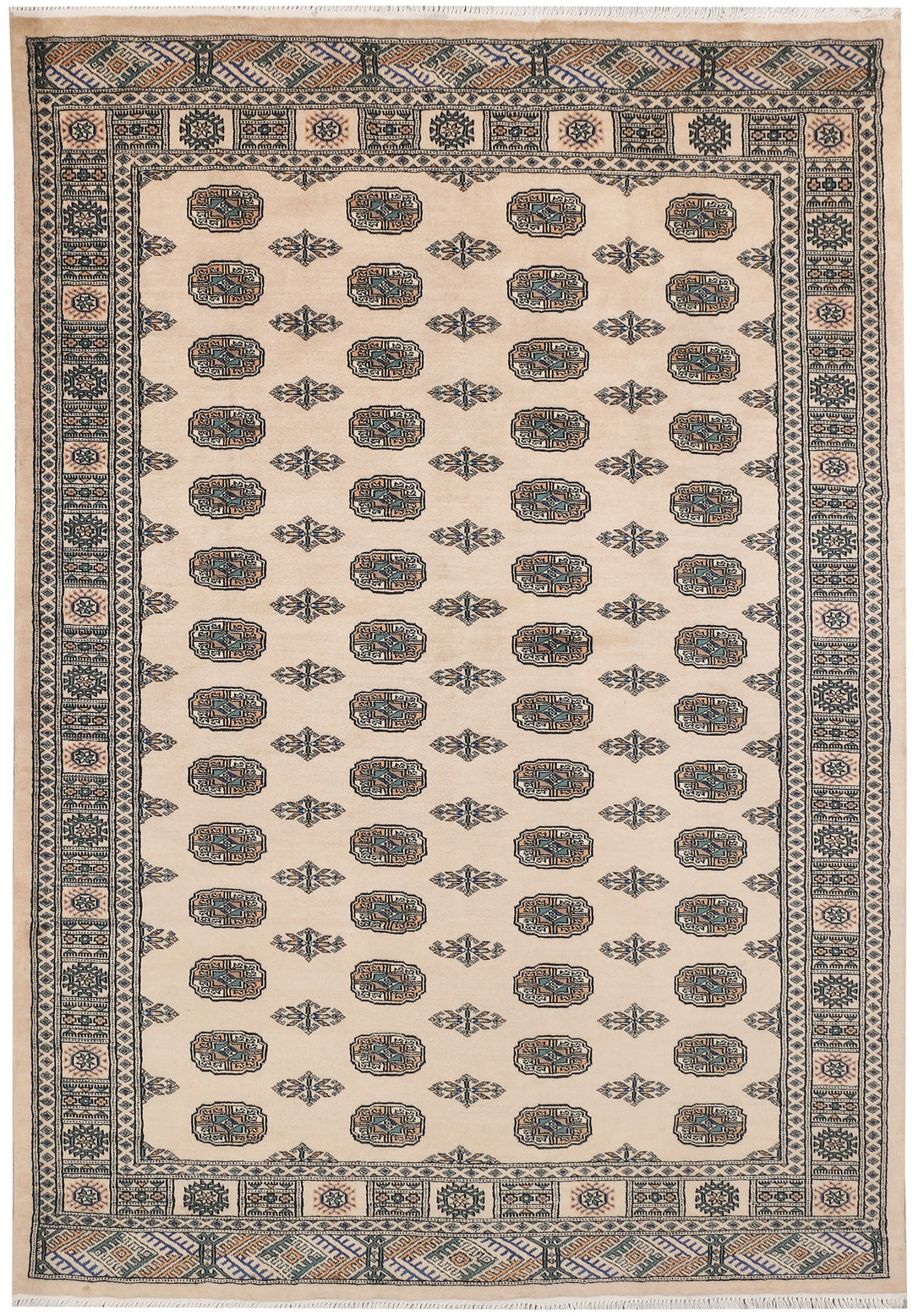 Bisque Bokhara 5' 9 x 8' 2 - No. 47858 - ALRUG Rug Store