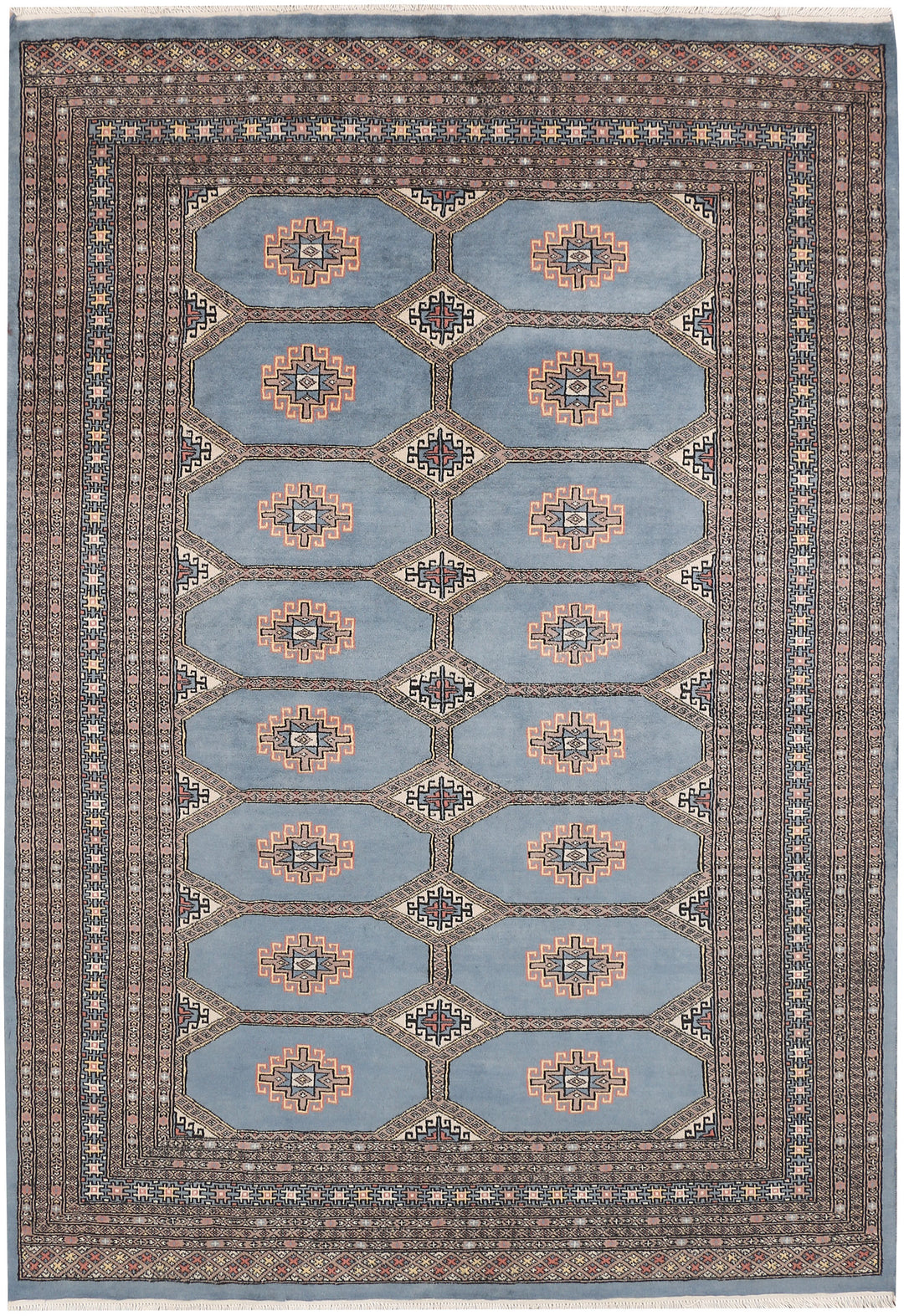 Light Steel Blue Jaldar 5' 5 x 7' 9 - No. 47878 - ALRUG Rug Store