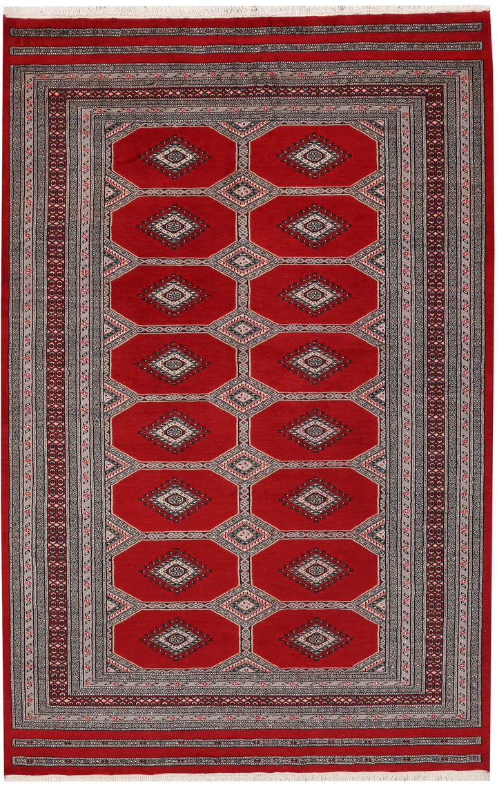 Dark Red Jaldar 5'  6" x 8'  5" - No. QA93669