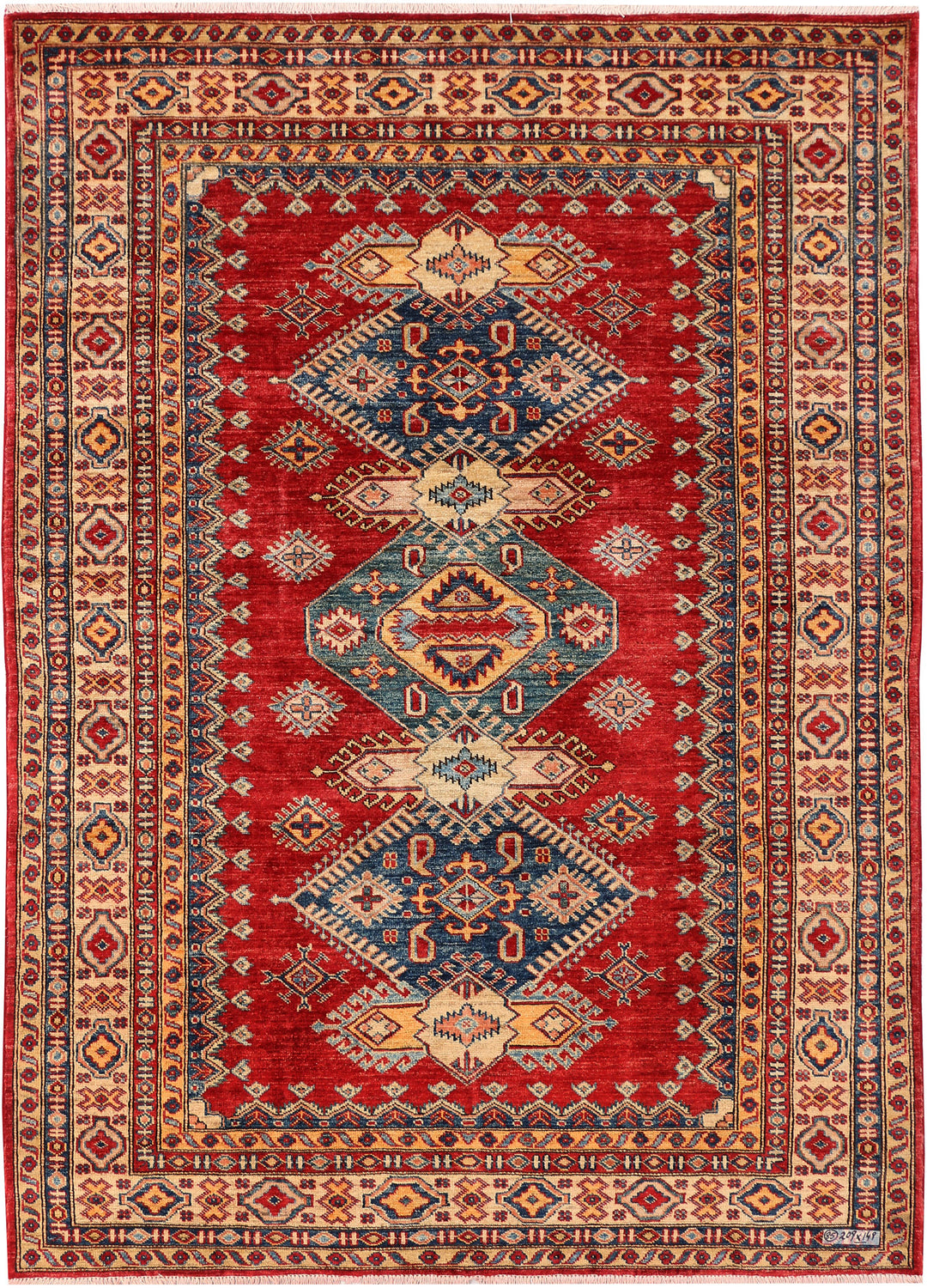 Firebrick Kazak 4' 11 x 6' 10 - No. 47896 - ALRUG Rug Store