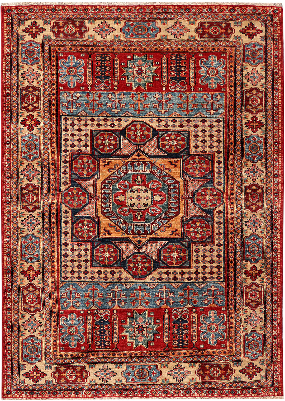 Multi Colored Kazak 4' 11 x 6' 11 - No. 47902 - ALRUG Rug Store