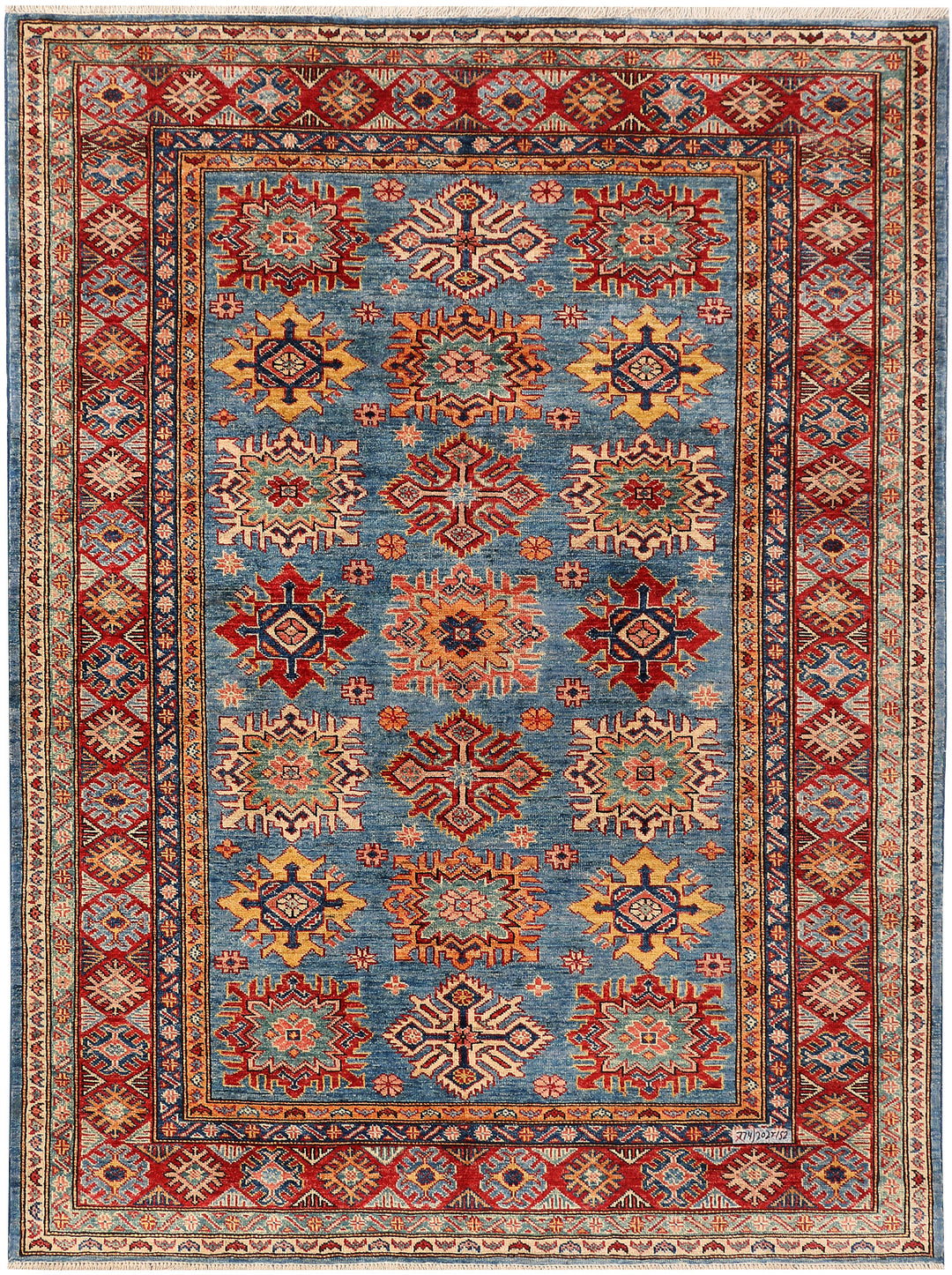 Steel Blue Kazak 5' x 6' 8 - No. 47905 - ALRUG Rug Store