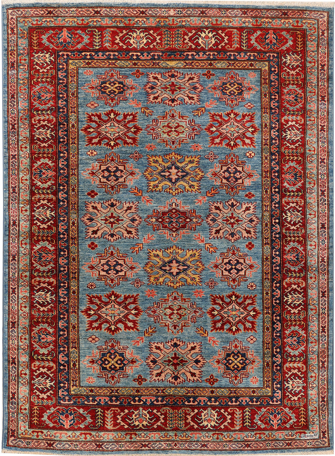 Steel Blue Kazak 4' 11 x 6' 8 - No. 47907 - ALRUG Rug Store