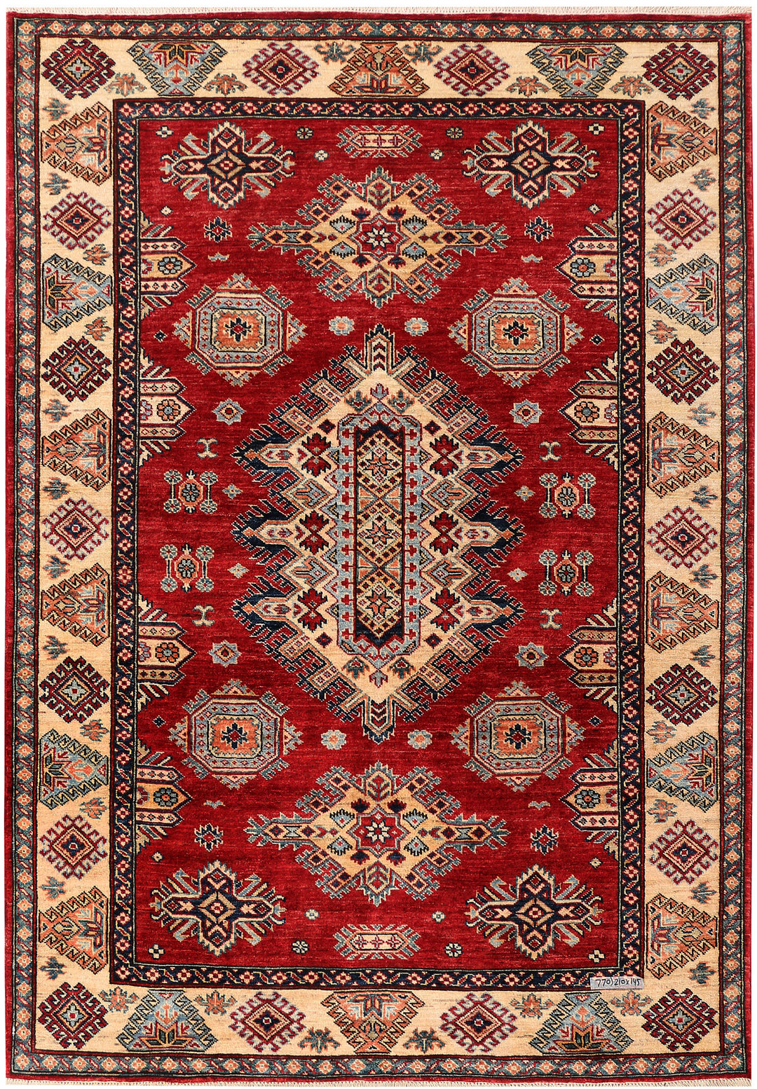 Firebrick Kazak 4' 9 x 6' 11 - No. 47909 - ALRUG Rug Store