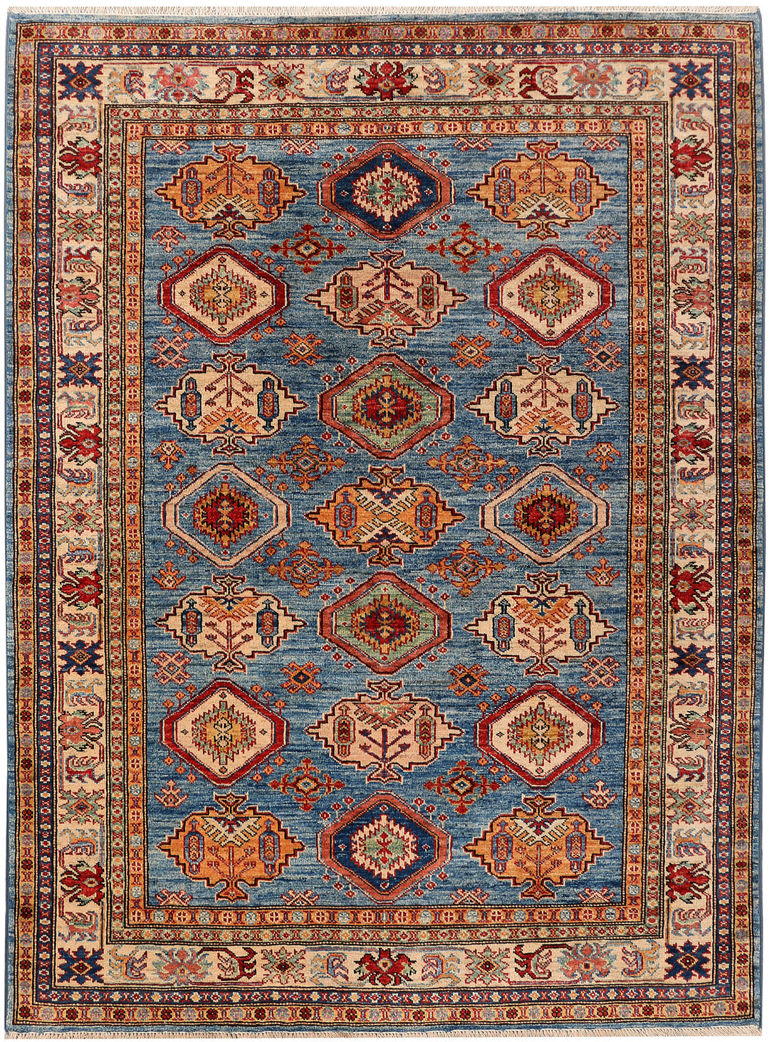 Steel Blue Kazak 4' 11 x 6' 7 - No. 47915 - ALRUG Rug Store