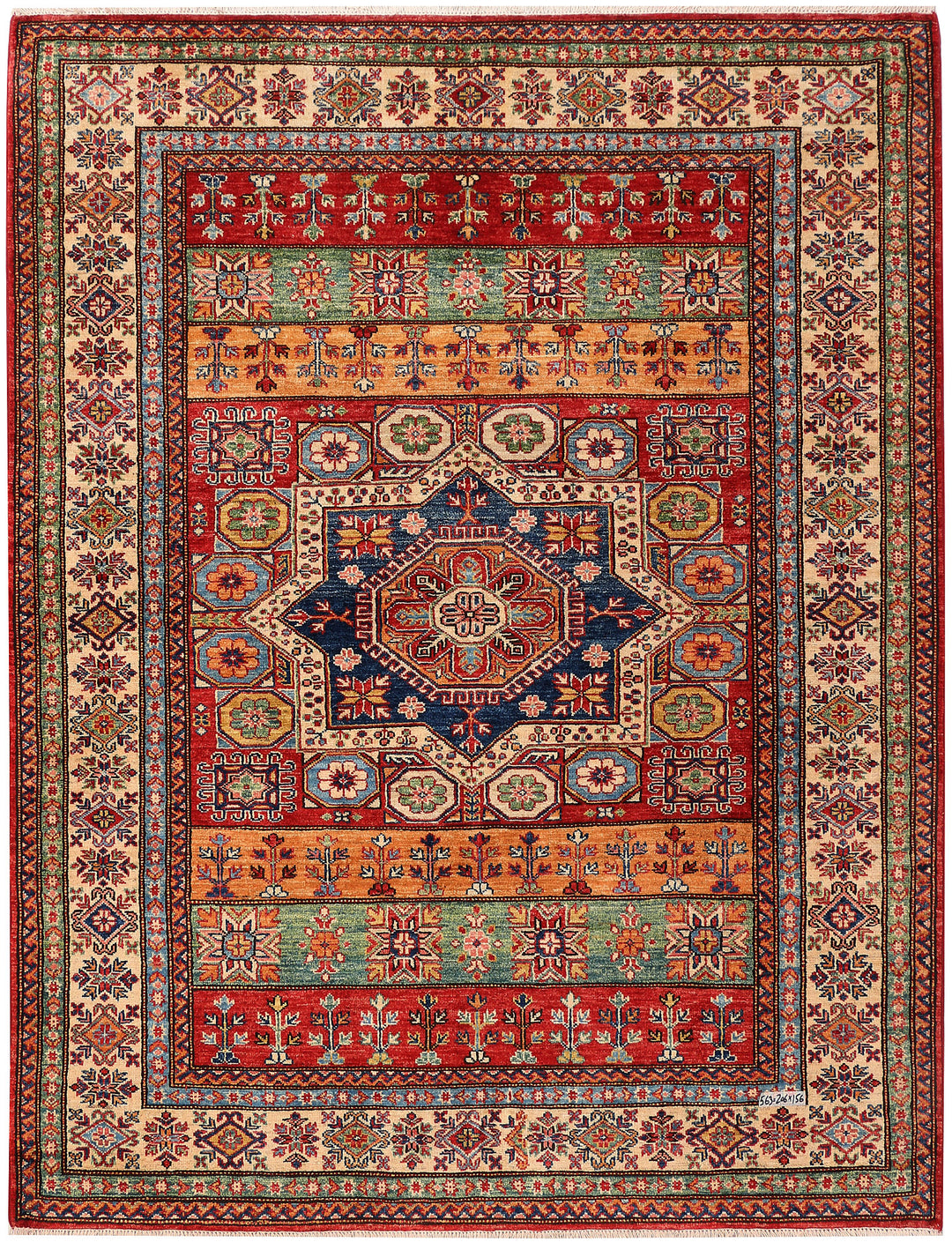 Dark Red Kazak 5' 1 x 6' 9 - No. 47919 - ALRUG Rug Store