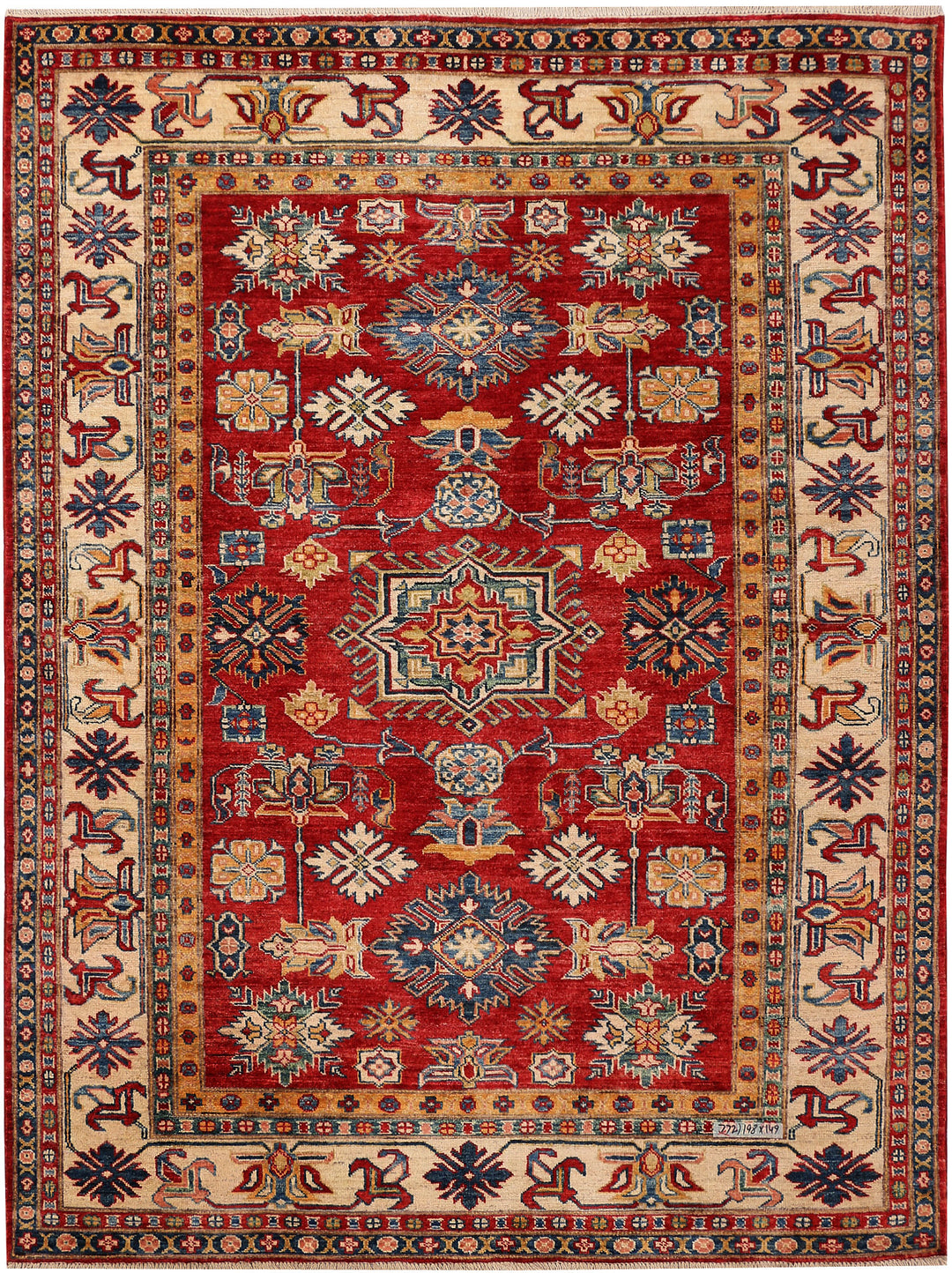 Firebrick Kazak 4' 11 x 6' 6 - No. 47924 - ALRUG Rug Store