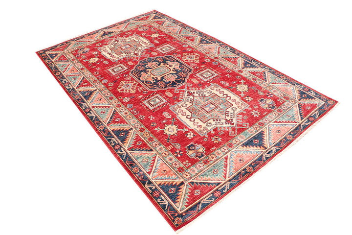 Firebrick Kazak 4' 10 x 7' 8 - No. 47926 - ALRUG Rug Store