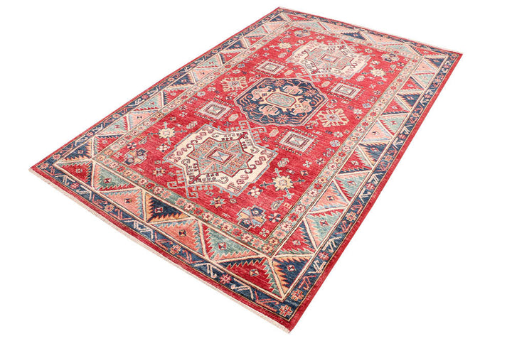 Firebrick Kazak 4' 10 x 7' 8 - No. 47926 - ALRUG Rug Store