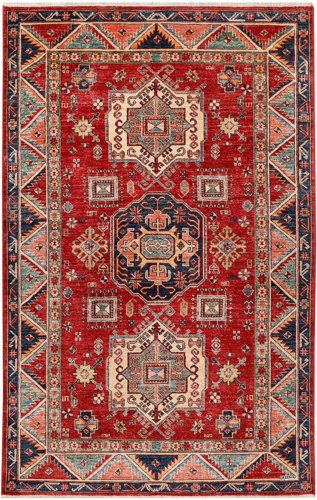 Firebrick Kazak 4' 10 x 7' 8 - No. 47926 - ALRUG Rug Store