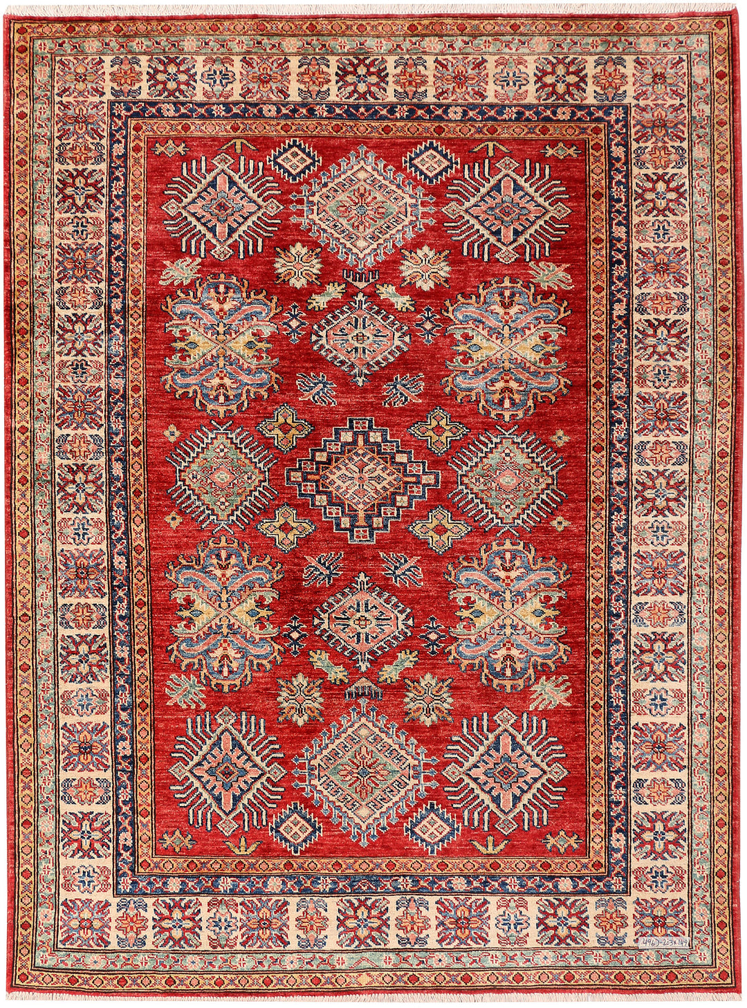 Firebrick Kazak 4' 11 x 6' 8 - No. 47930 - ALRUG Rug Store