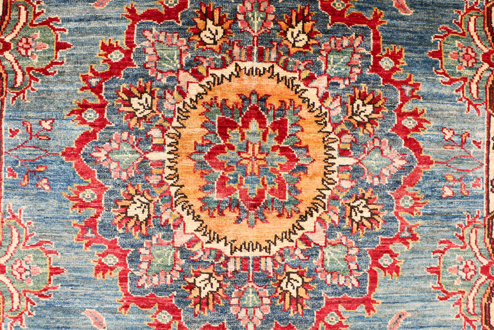 Cadet Blue Kazak 4' 11 x 6' 7 - No. 47931 - ALRUG Rug Store