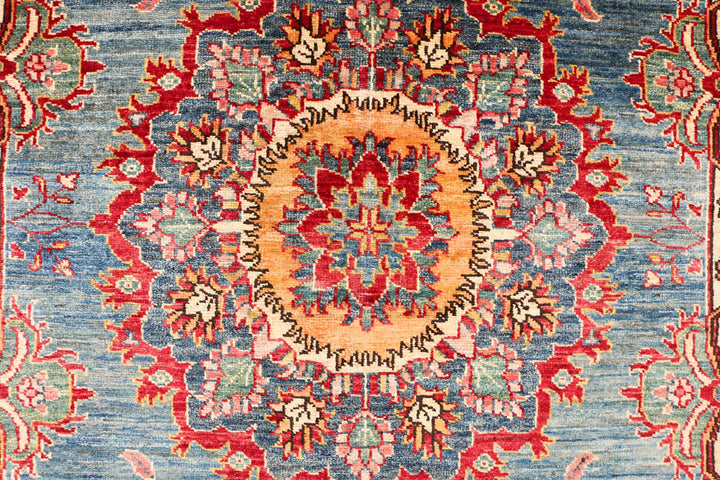 Cadet Blue Kazak 4' 11 x 6' 7 - No. 47931 - ALRUG Rug Store