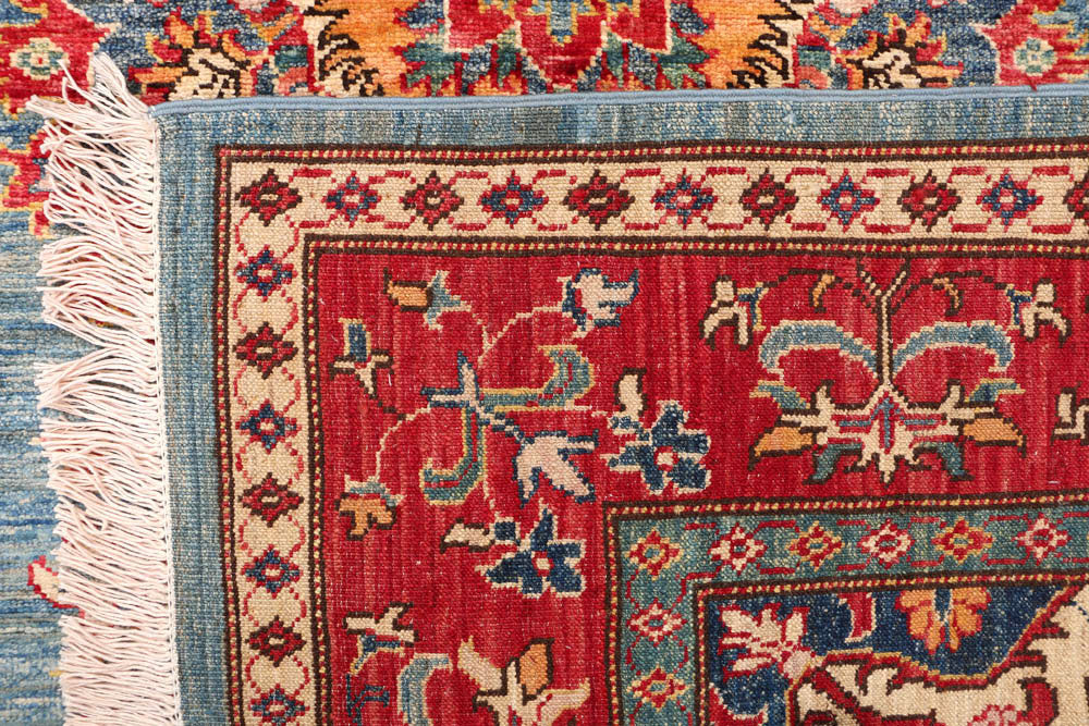 Cadet Blue Kazak 4' 11 x 6' 7 - No. 47931 - ALRUG Rug Store