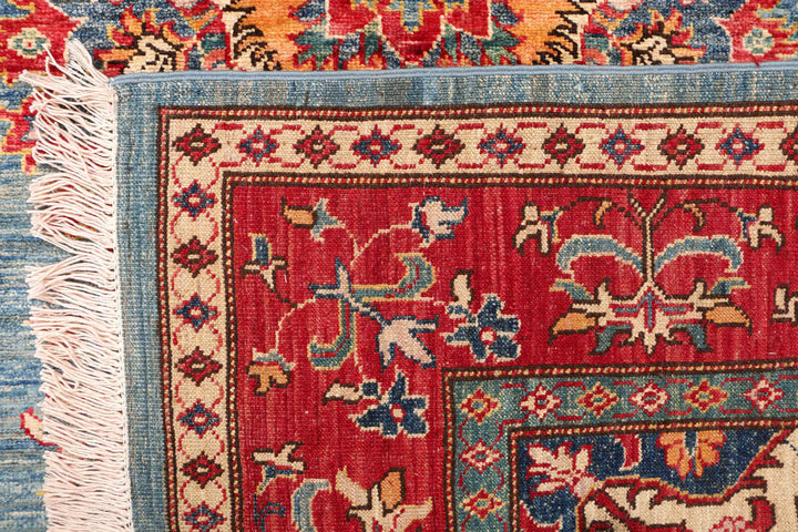 Cadet Blue Kazak 4' 11 x 6' 7 - No. 47931 - ALRUG Rug Store