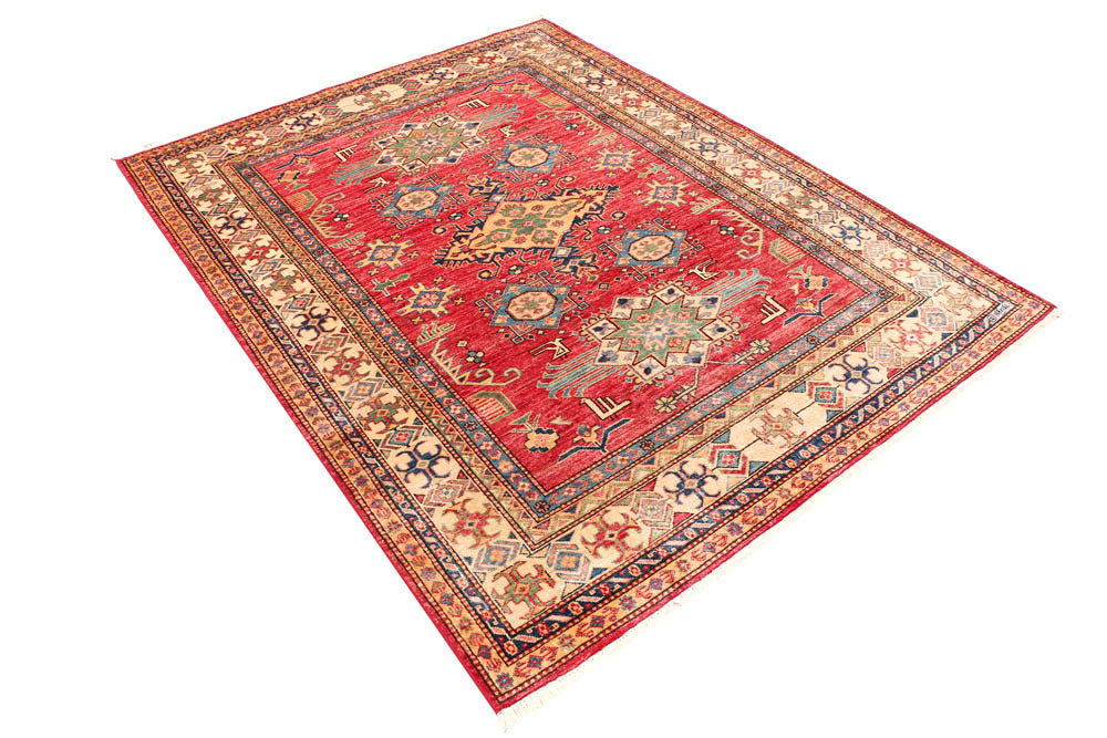 Indian Red Kazak 5' x 6' 6 - No. 47932 - ALRUG Rug Store