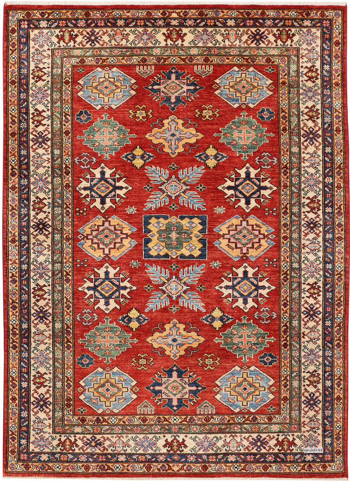 Indian Red Kazak 4' 11 x 6' 9 - No. 47933 - ALRUG Rug Store